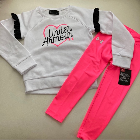 Under Armour warm pink pants set 2215 - Picture 4 of 6